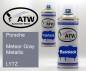 Preview: Porsche, Meteor Gray Metallic, LY7Z: 400ml Sprühdose + 400ml Klarlack - Set, von ATW Autoteile West.